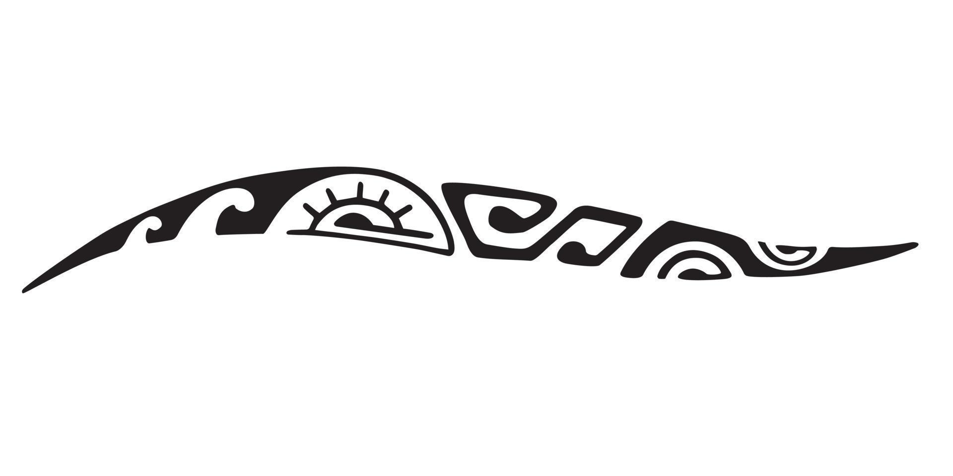 tatoeëren Maori ontwerp. etnisch oosters ornament. kunst tribal tatoeëren. vector schetsen van een tatoeëren Maori