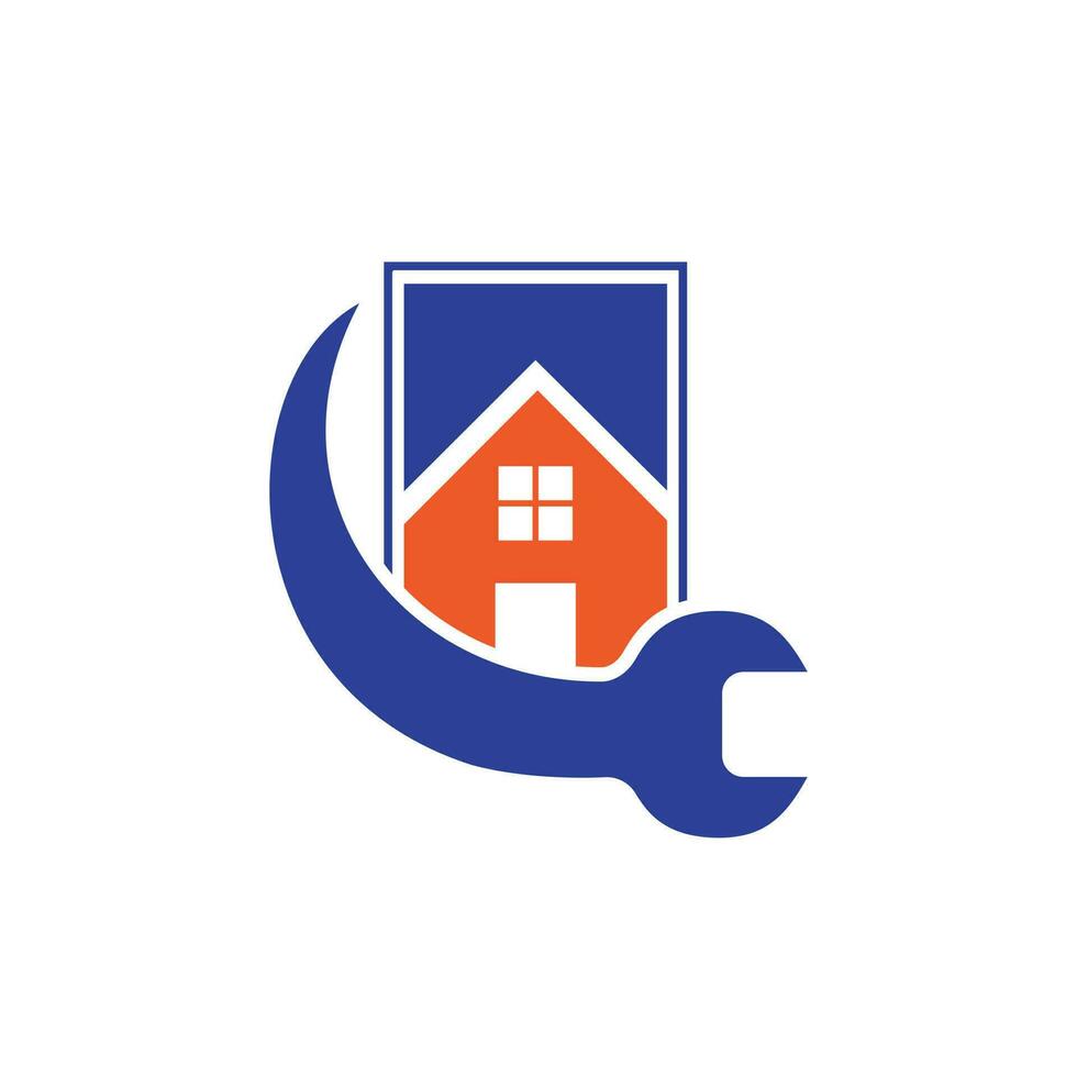 huis reparatie vector logo ontwerp sjabloon. huis restauratie en vernieuwing onderhoud logo ontwerp.