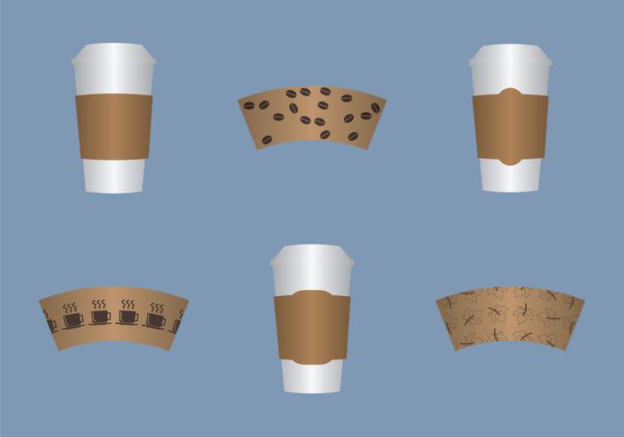 Gratis Koffie Mouw Vector Illustratie