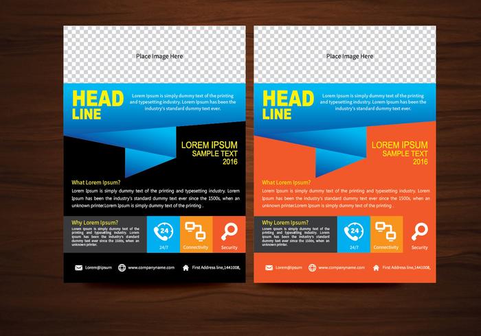 Vector Brochure Flyer ontwerp Lay-out sjabloon in A4 formaat