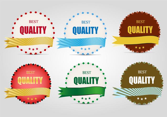 Gratis Quality Labels Vector