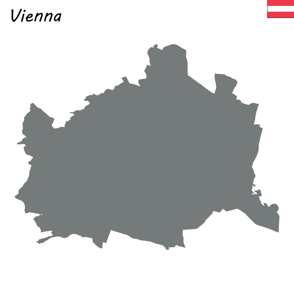 kaart staat van Oostenrijk vector