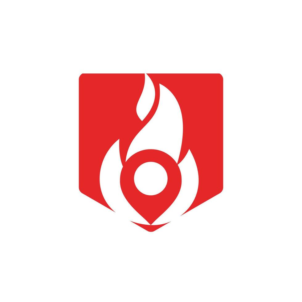 brand pin vector logo ontwerp sjabloon. brand plaats logo ontwerp concept.