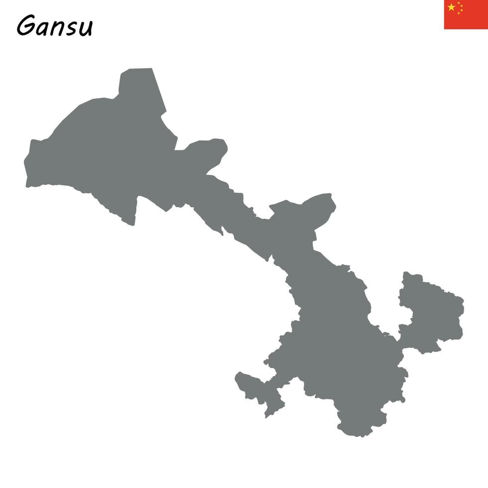 kaart provincie van China vector
