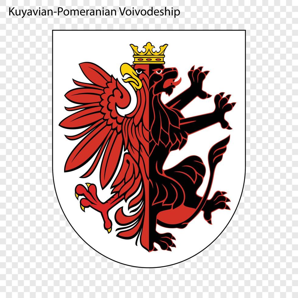 kuiavia Pommeren embleem staat van Polen vector