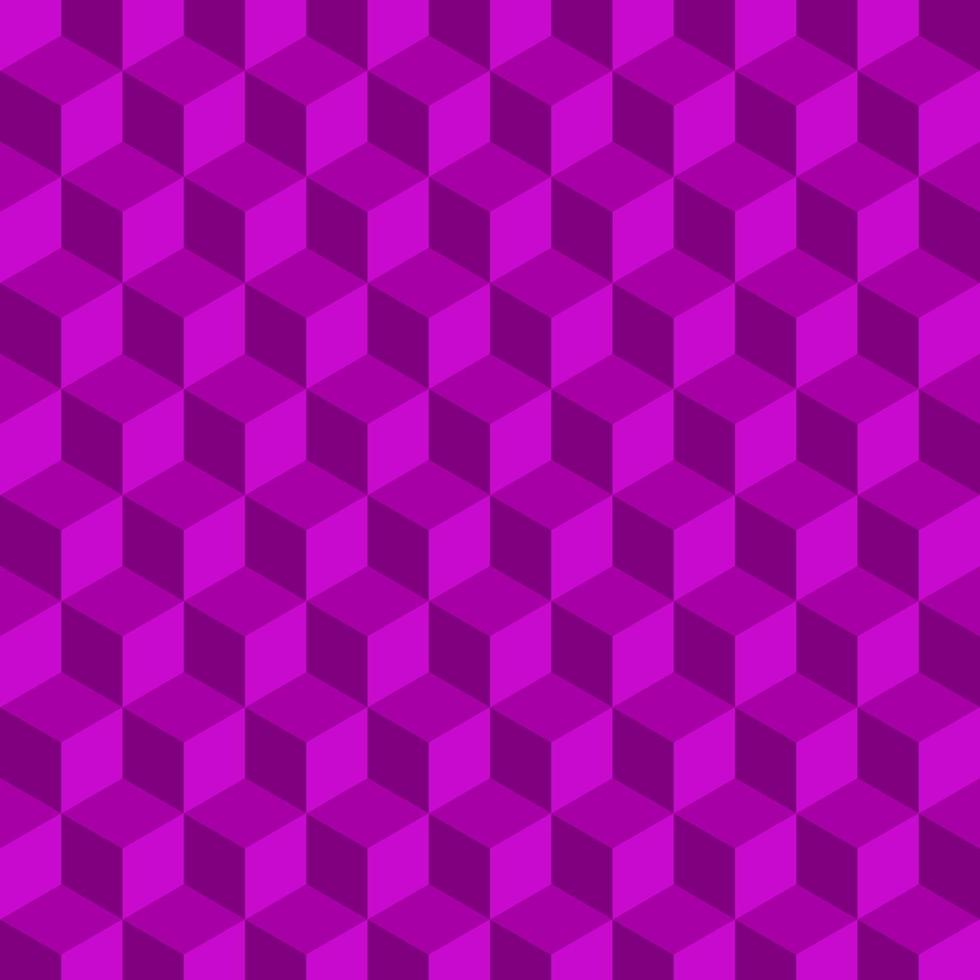 paars meetkundig 3d kubussen patroon. abstract achtergrond. vector