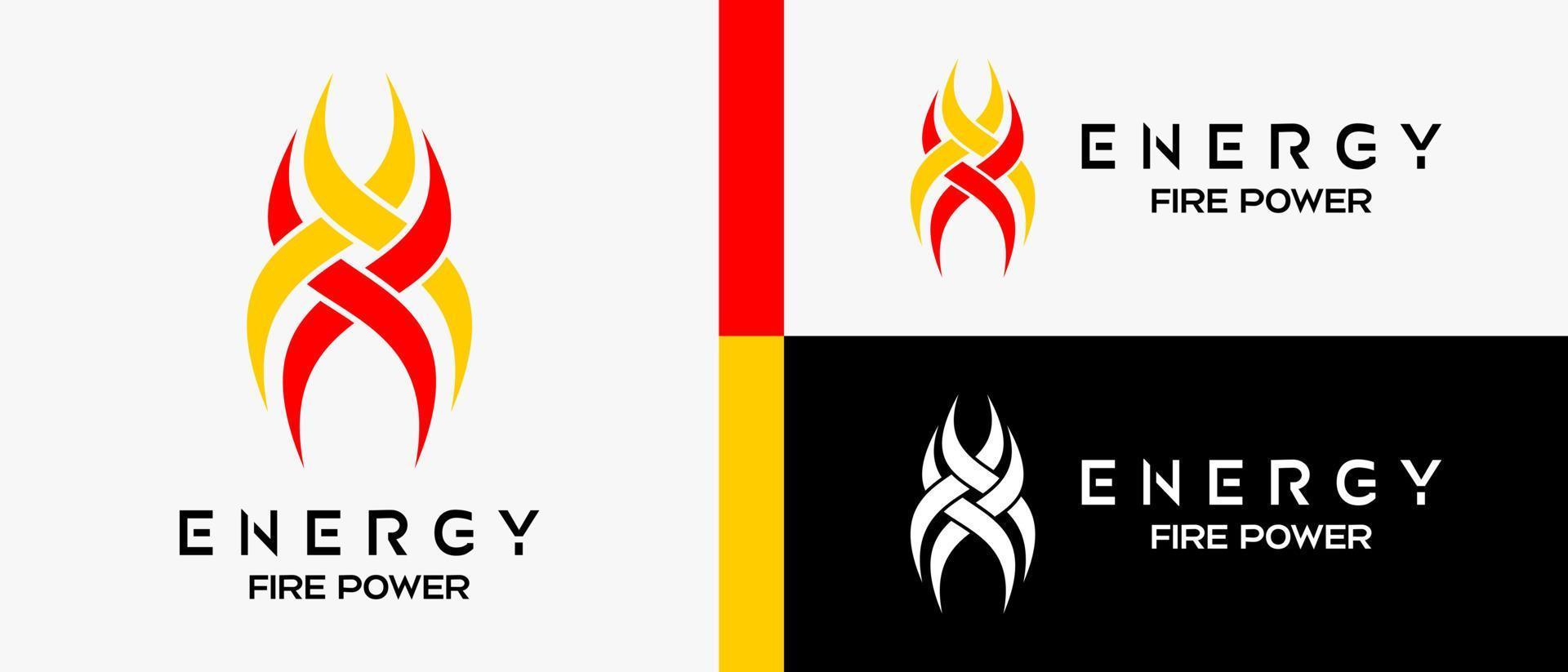 brand energie logo ontwerp sjabloon met tribal elementen. vector abstract logo illustratie