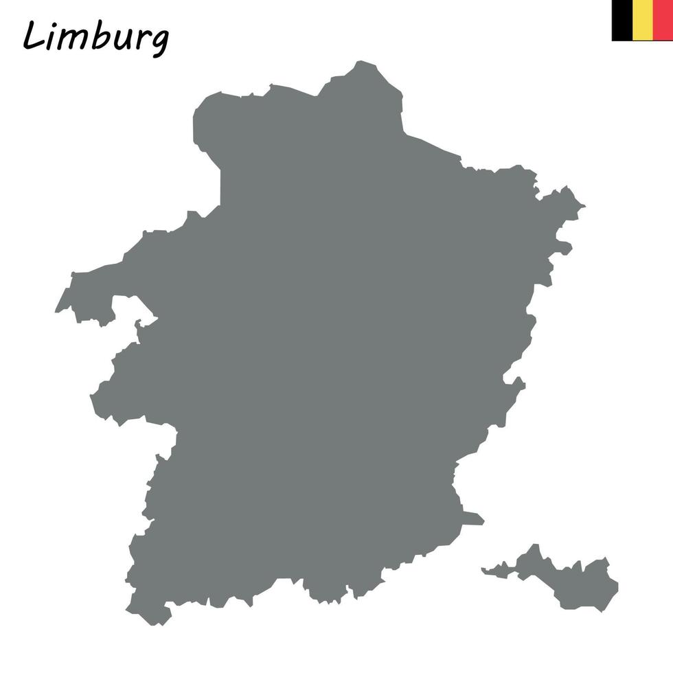kaart provincie van belgie vector