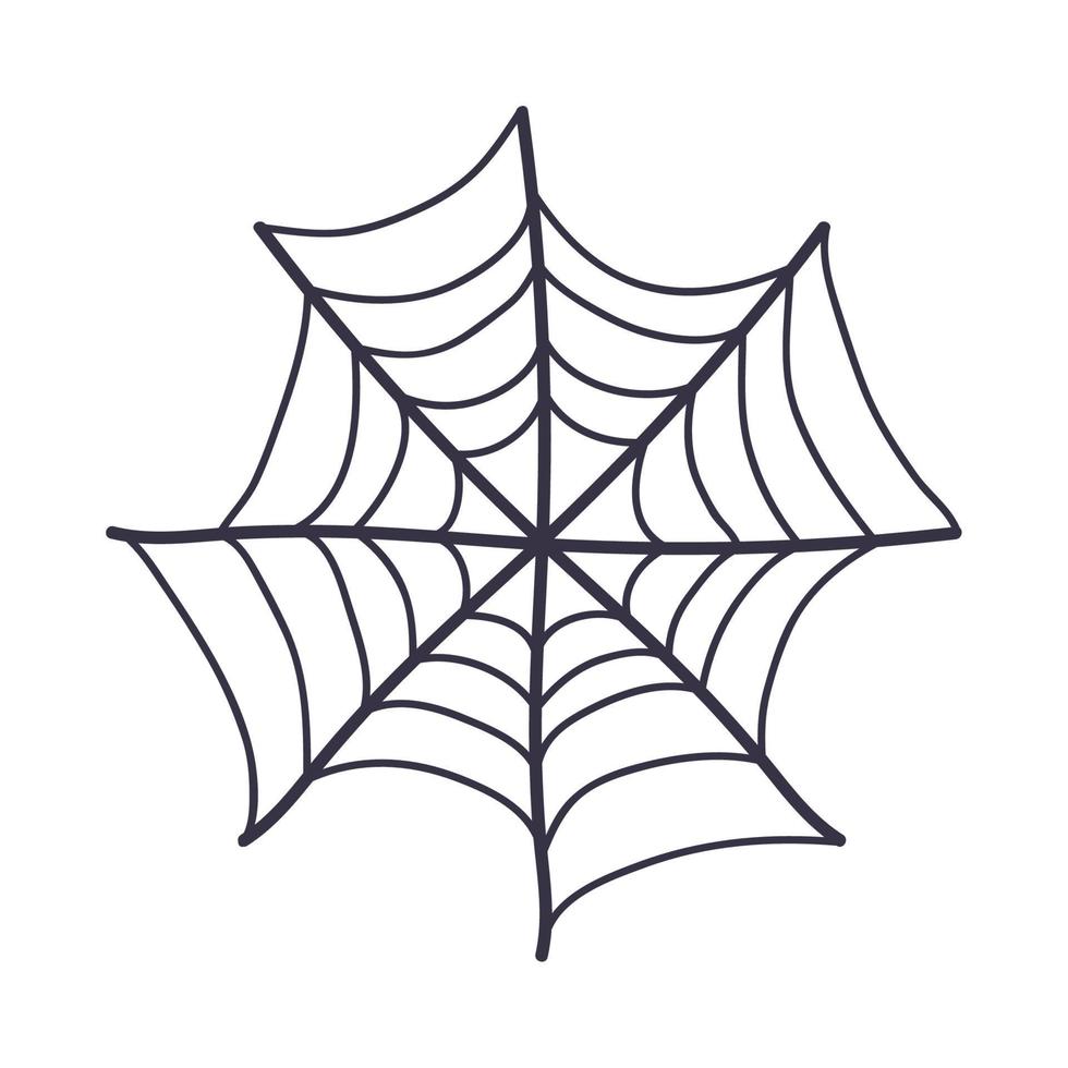 halloween spinnenweb decoratie vector