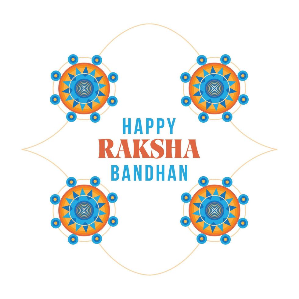 raksha bandhan ansichtkaart vector