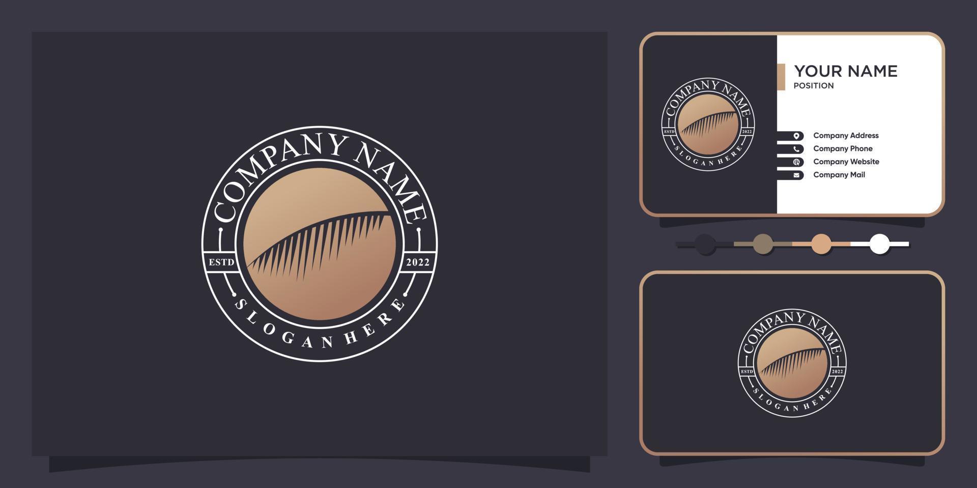 palm logo ontwerp vector met creatief gemakkelijk en uniek concept