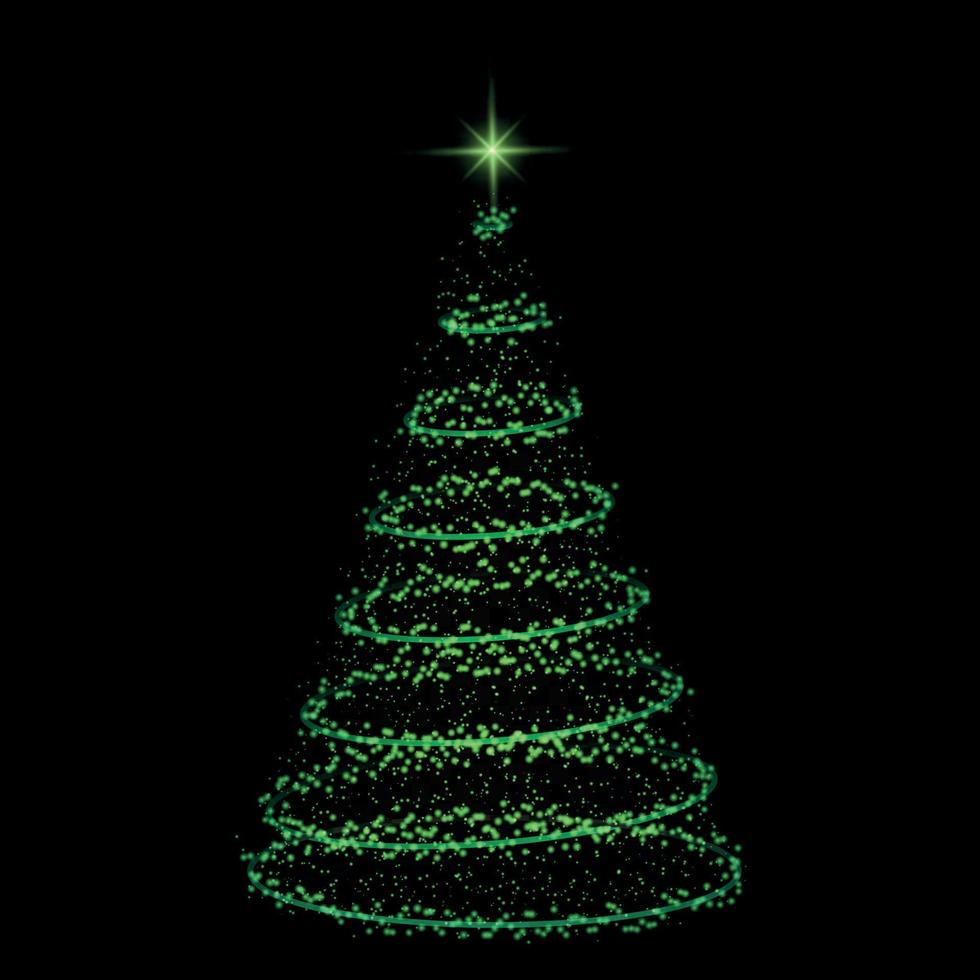 kerstboom vectorillustratie vector