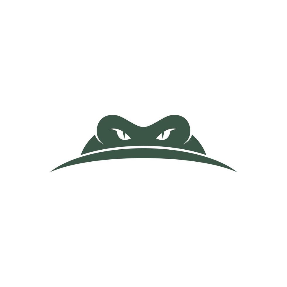 krokodil icoon logo ontwerp illustratie vector