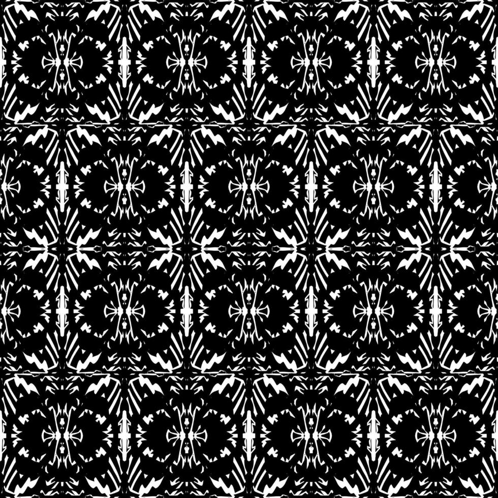 zwart en wit abstract batik ornament naadloos patroon uniek esthetisch etnisch voor kleding stof, textiel, tegel, tapijt of behang vector