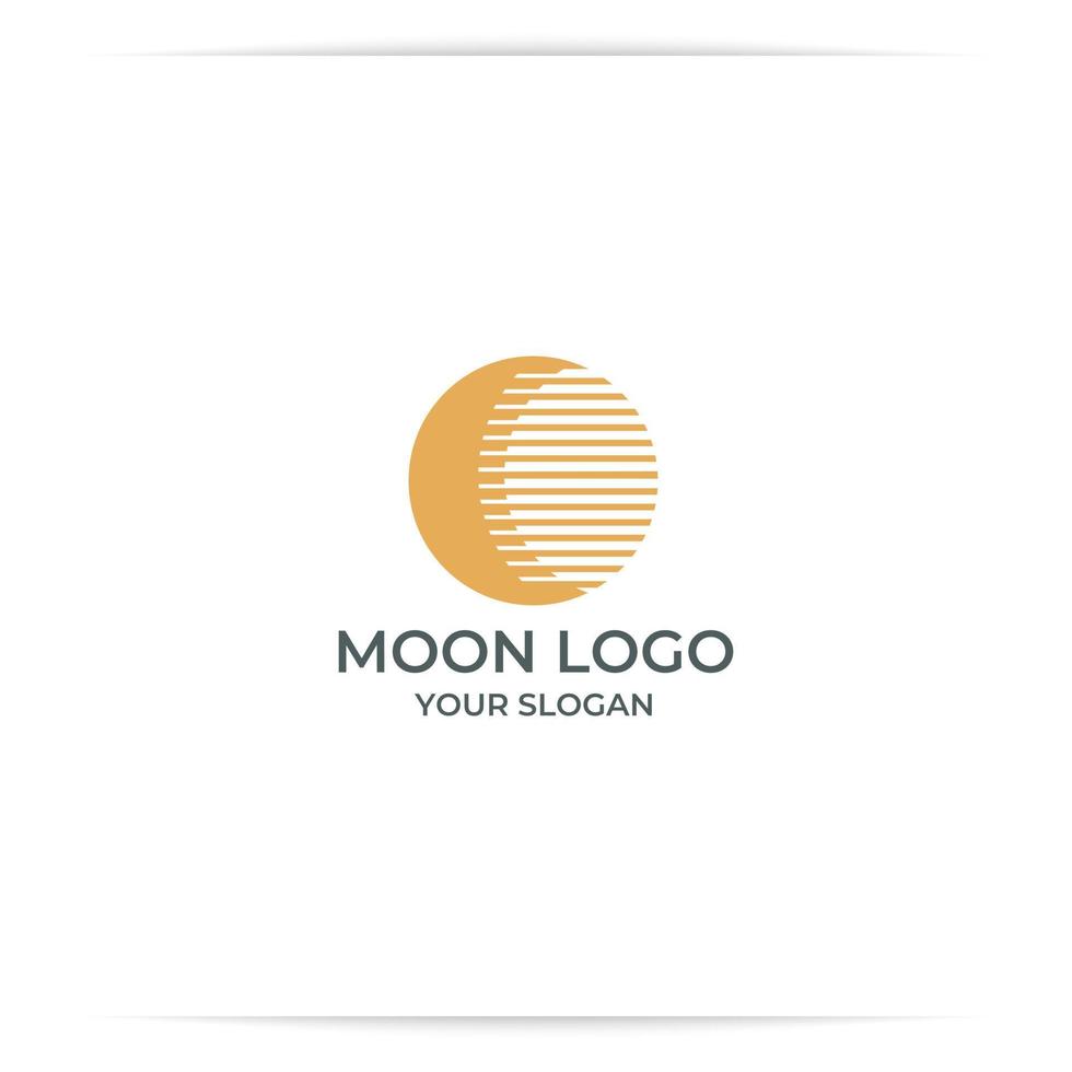 logo ontwerp maan abstract vector