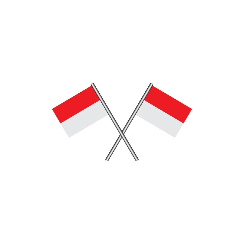 Indonesische vlag icoon vector