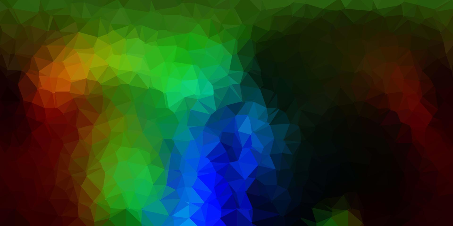donkere veelkleurige vector poly driehoeksjabloon.
