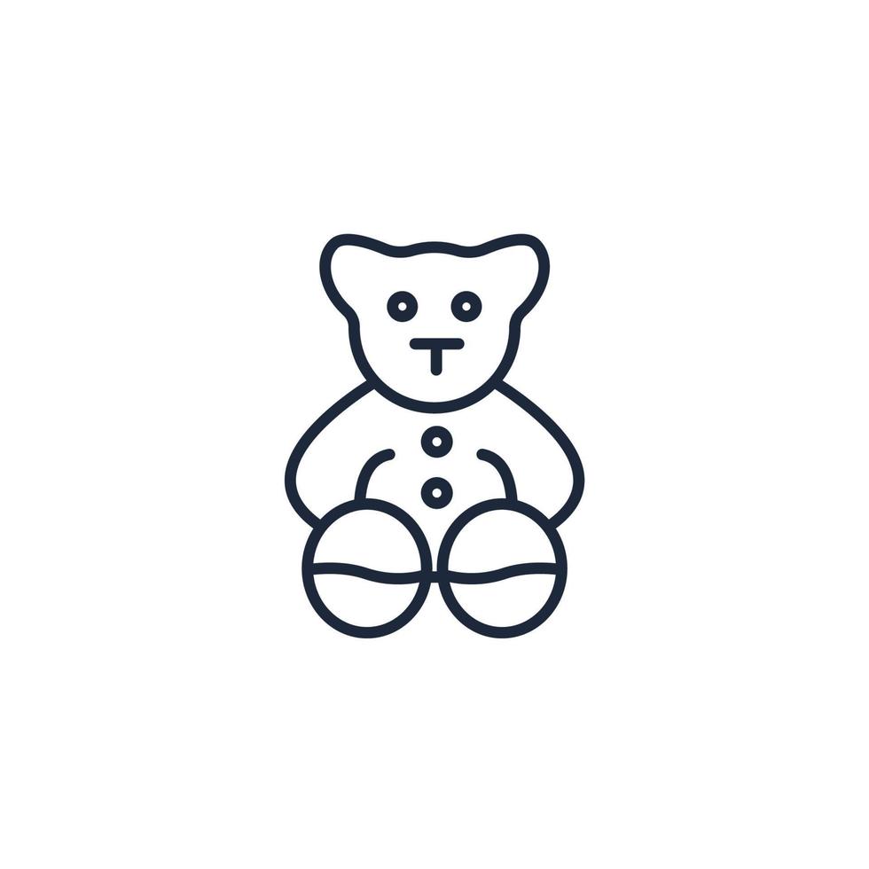 beer teddy pictogrammen symbool vector elementen voor infographic web