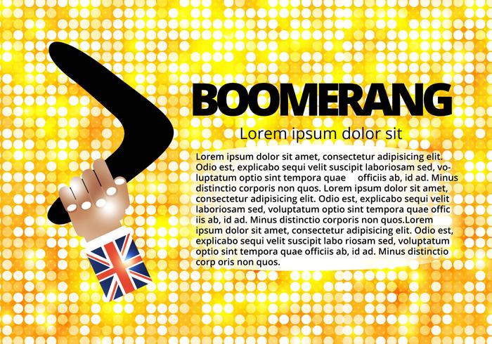 Gratis Hand En Boomerang Vector