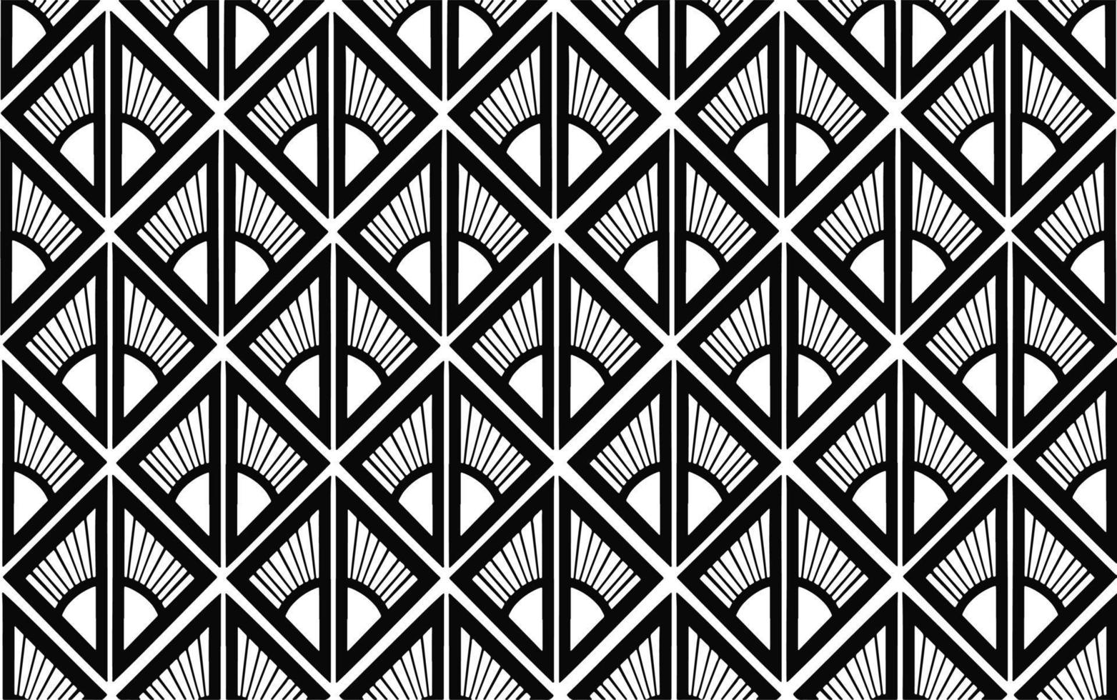 zwart en wit ritmisch naadloos patroon ornament textiel vector