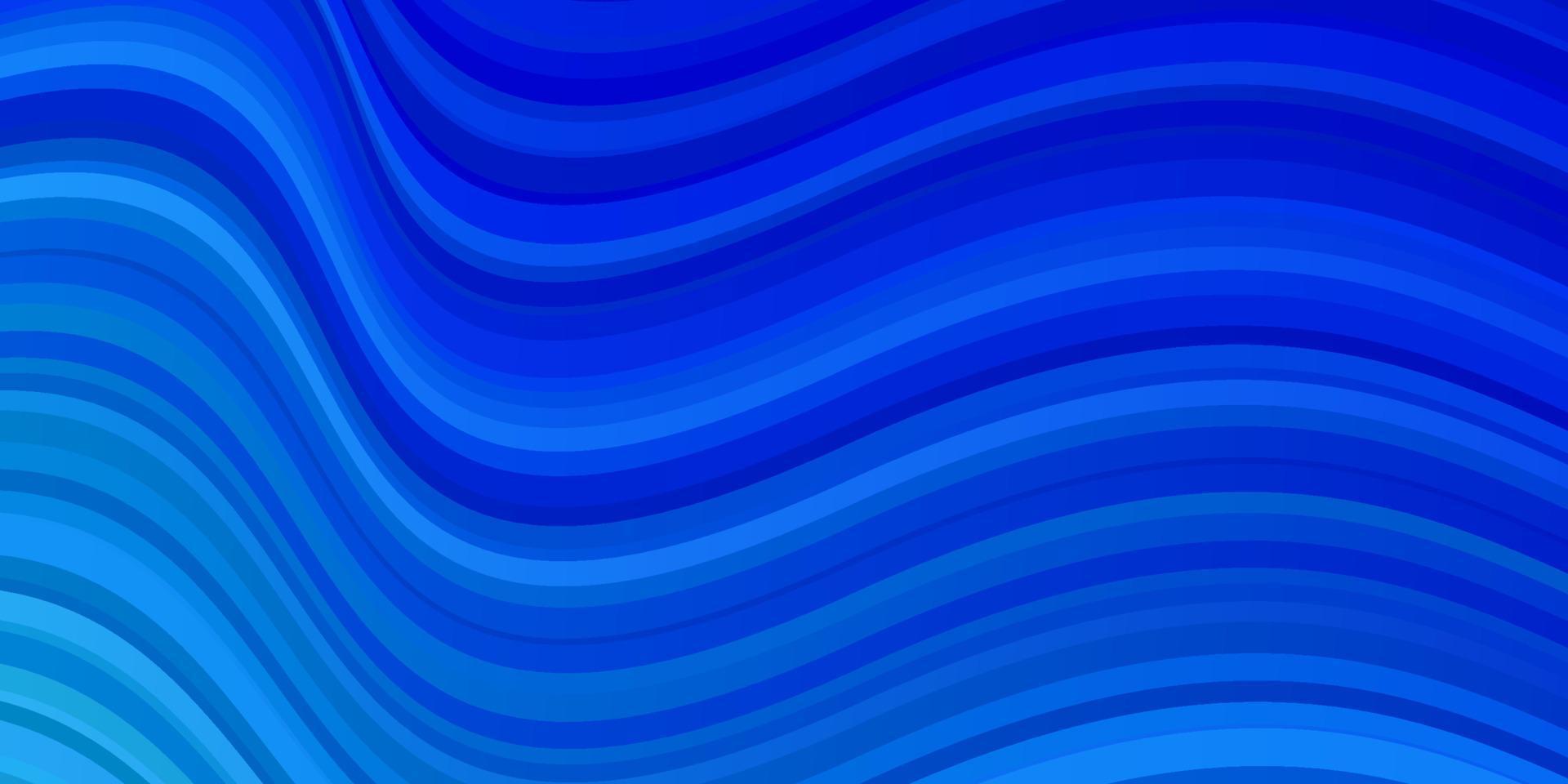 lichtblauw vectorpatroon met krommen. vector