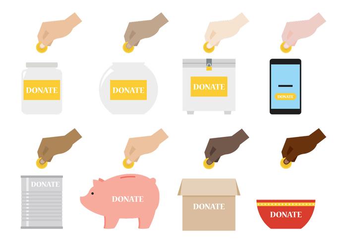 Donate Illustratie vector