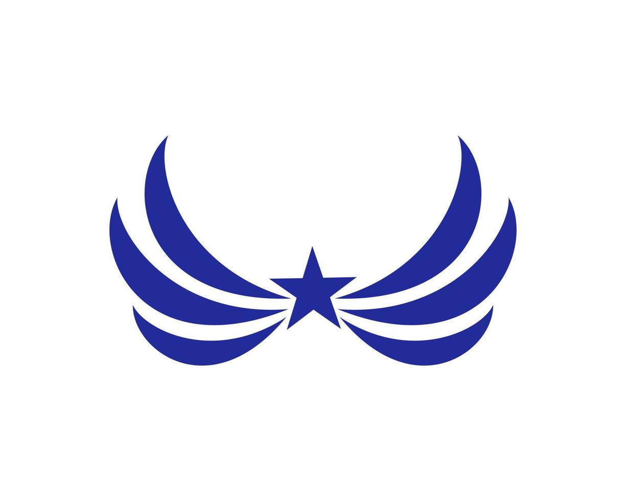 vector illustratie van een vleugel teken symbool. kan worden gebruikt voor iets verwant naar vliegen, luchtvaart, superheld, lading, koerier Diensten