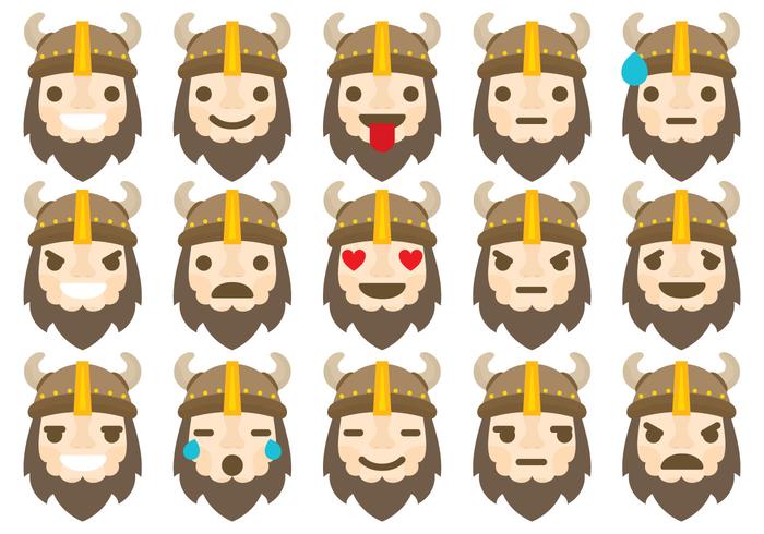 Barbaarse Emoticons vector