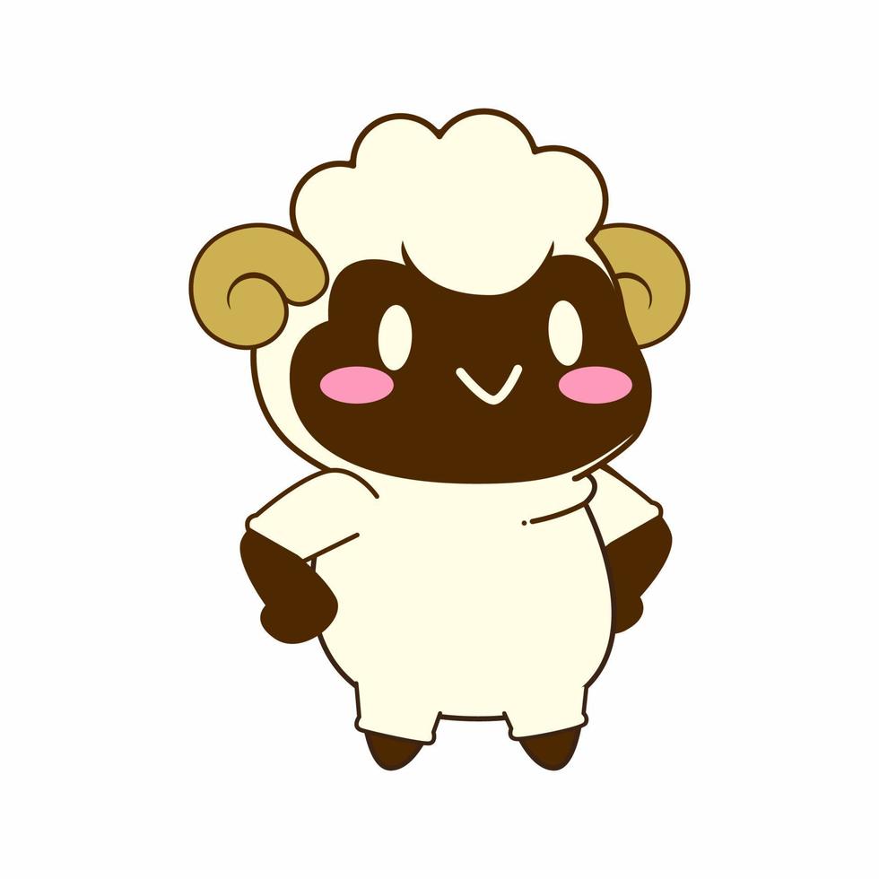 schattig weinig schapen vector illustratie, schapen vector reeks