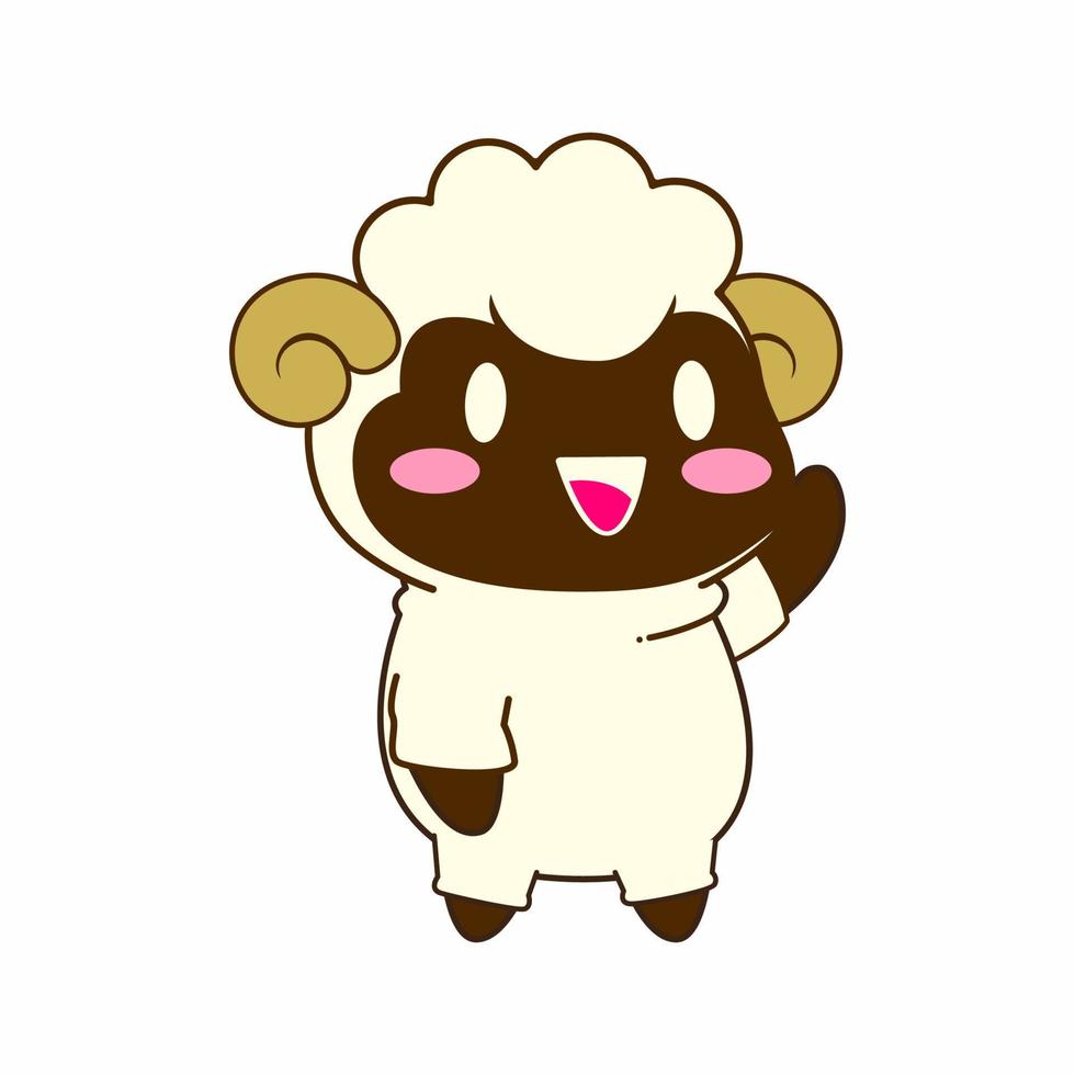 schattig weinig schapen vector illustratie, schapen vector reeks