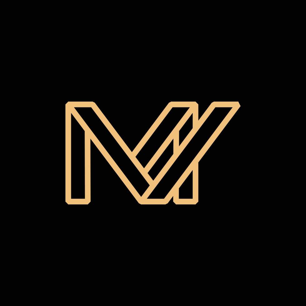 brief mv monogram meetkundig logo vector