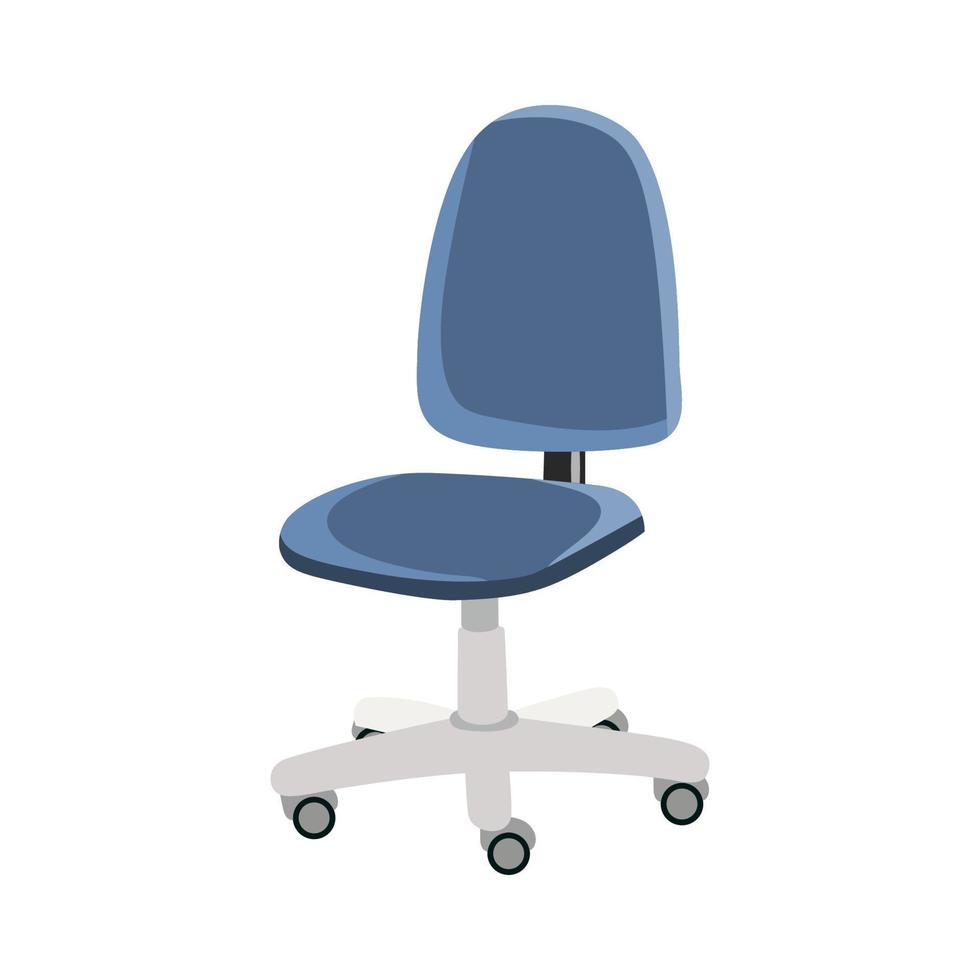 kantoor stoel vlak vector illustratie isoleren Aan een wit achtergrond