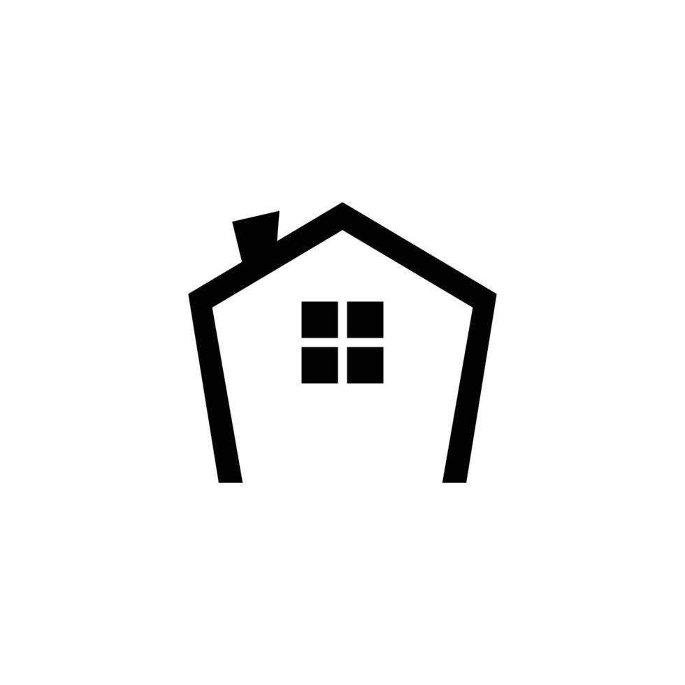 huis vlak ontwerp icoon Aan wit achtergrond vector