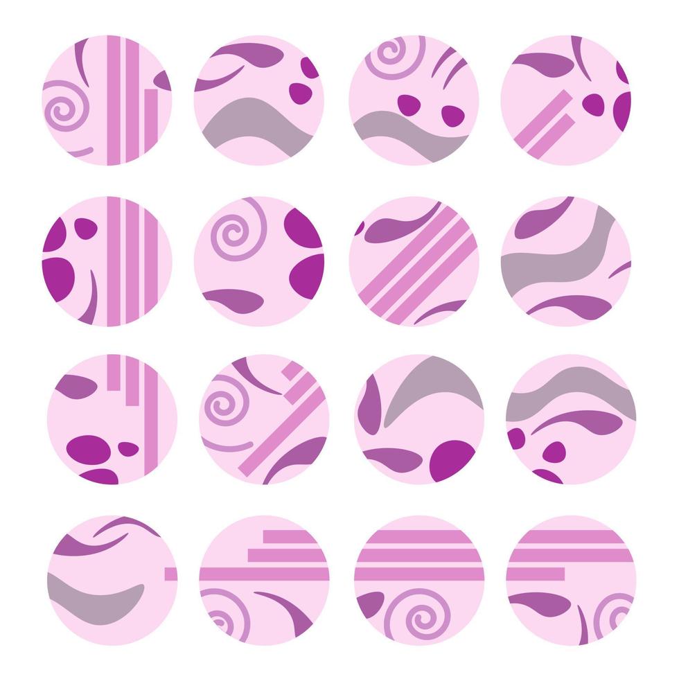 reeks van abstract markeerstift covers in roze Purper tinten vector
