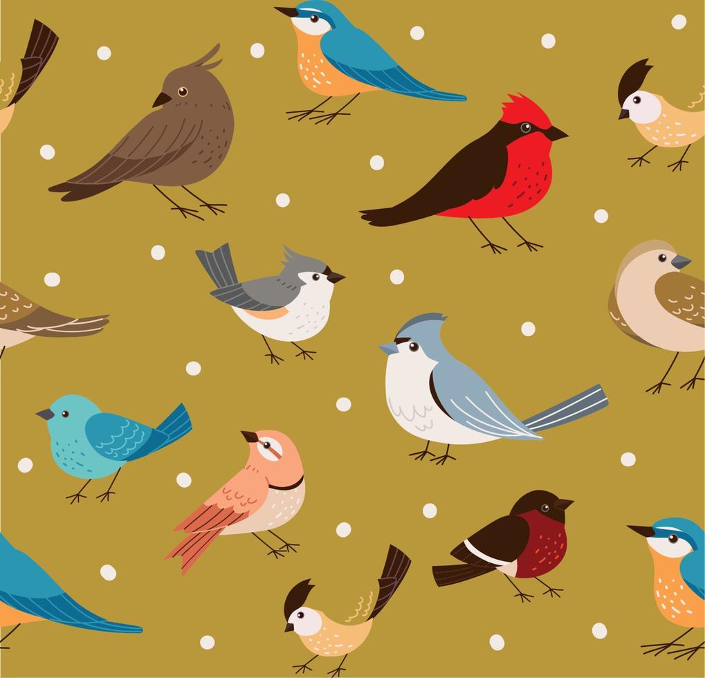 schattige vogels dieren vector