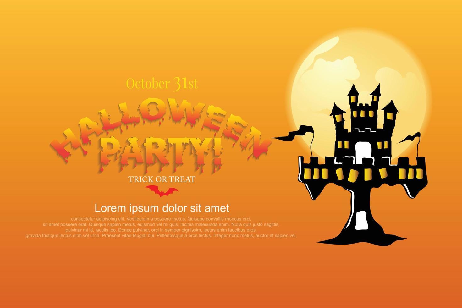 halloween belettering halloween-feest. vector