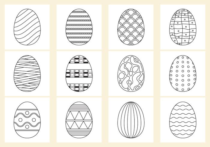Kleurende Paaseieren vector