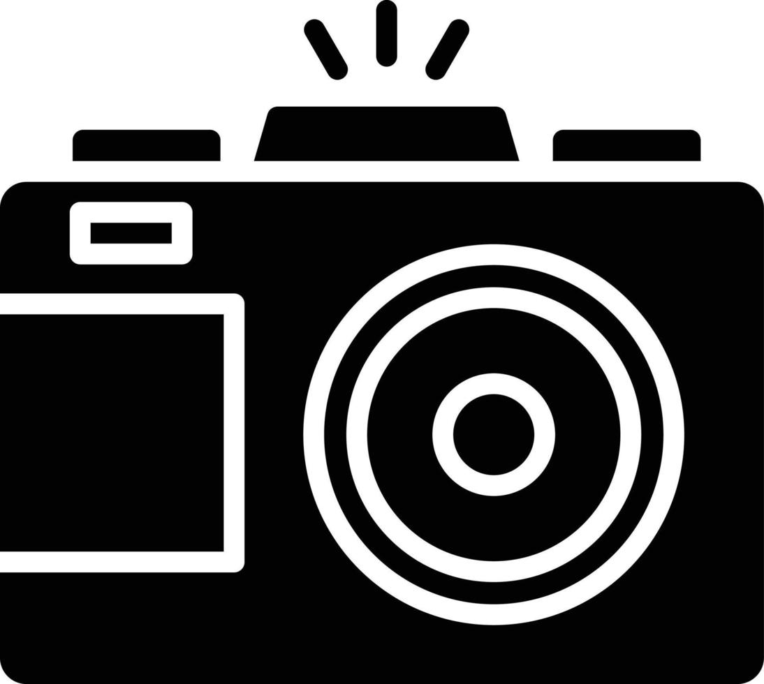 camera glyph-pictogram vector