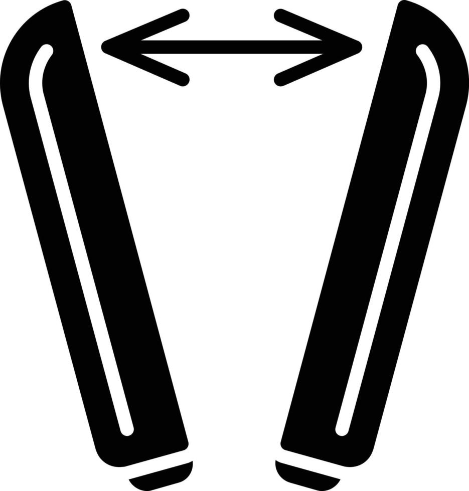 laadvermogen glyph icoon vector