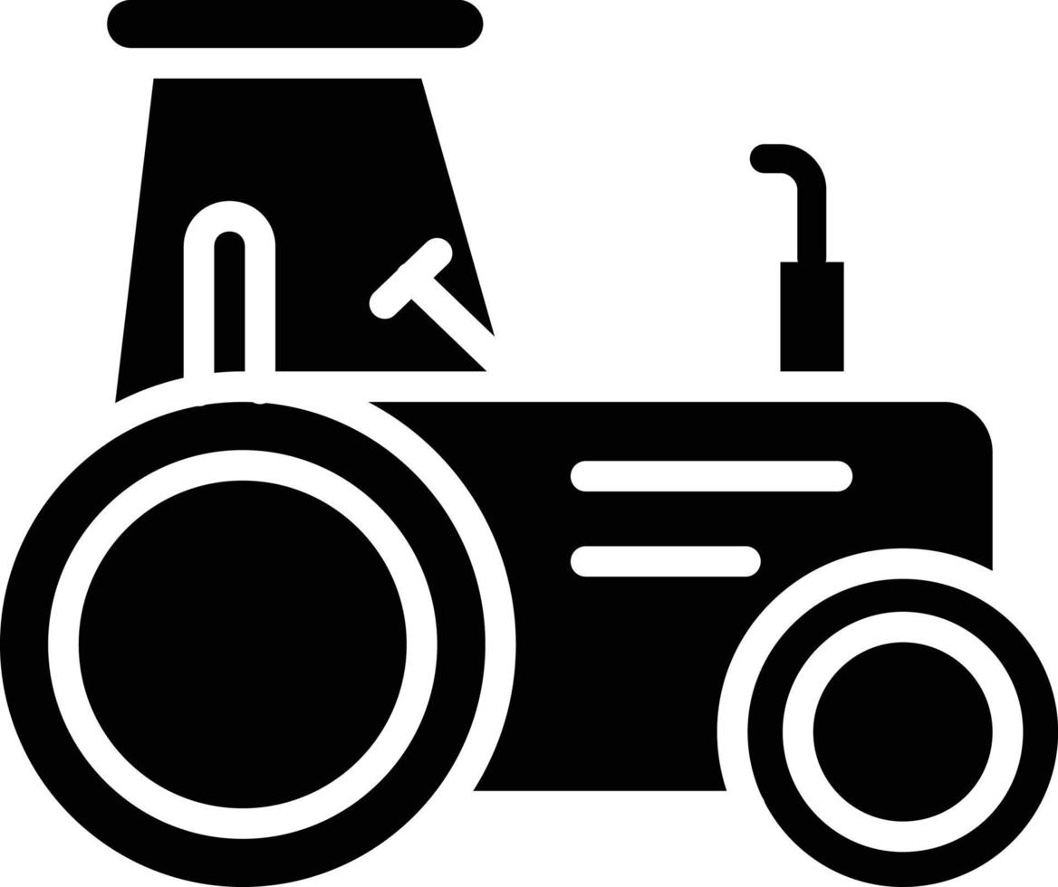 tractor glyph icoon vector