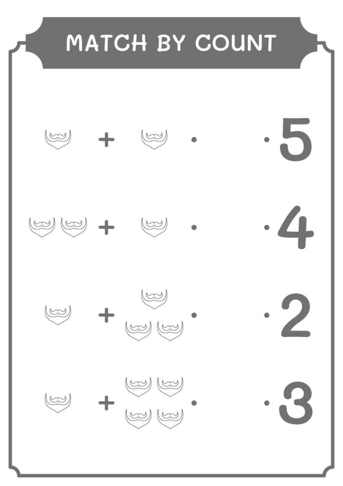 match door graaf van kabouterbaard, spel voor kinderen. vectorillustratie, afdrukbaar werkblad vector