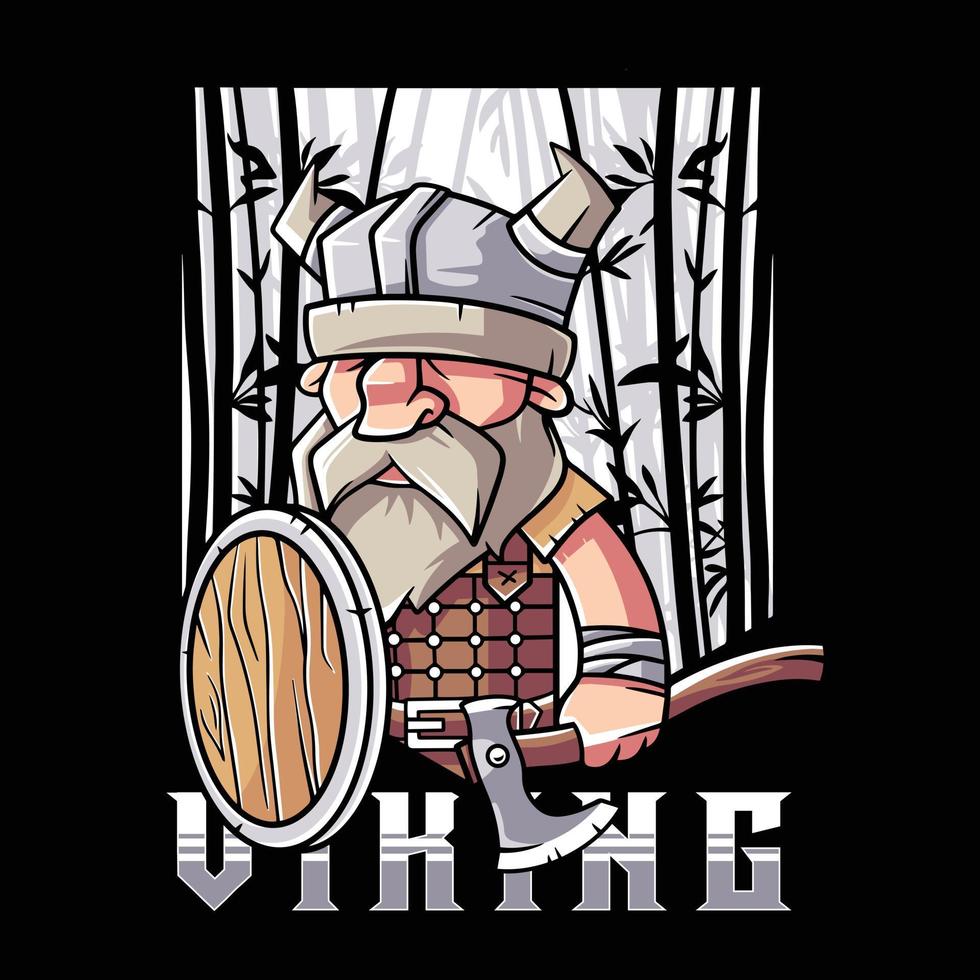viking logo illustratie, geschikt voor het drukken en andere toepassingen. vector