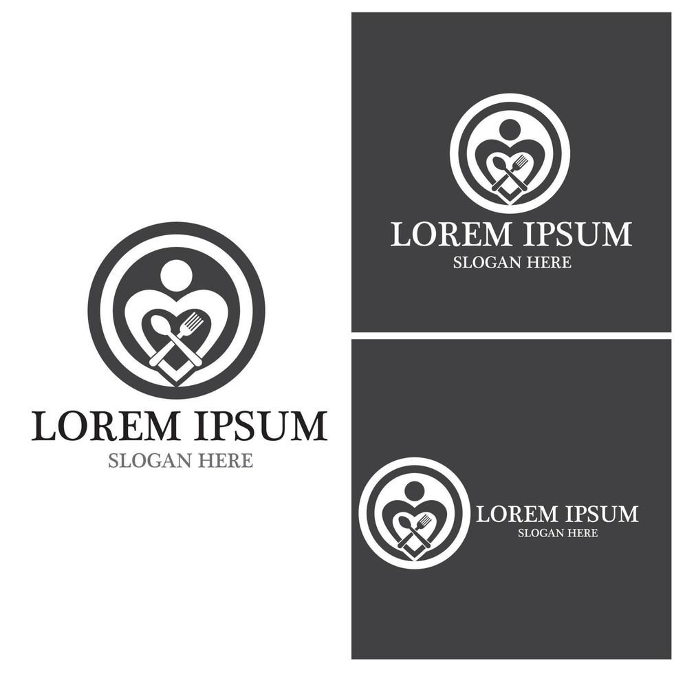 restaurant pictogram logo vector sjabloon