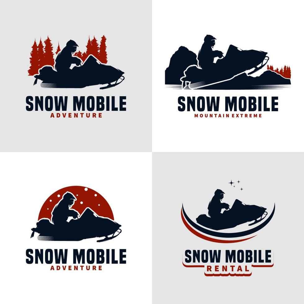 sneeuw mobiel vector illustratie logo ontwerp