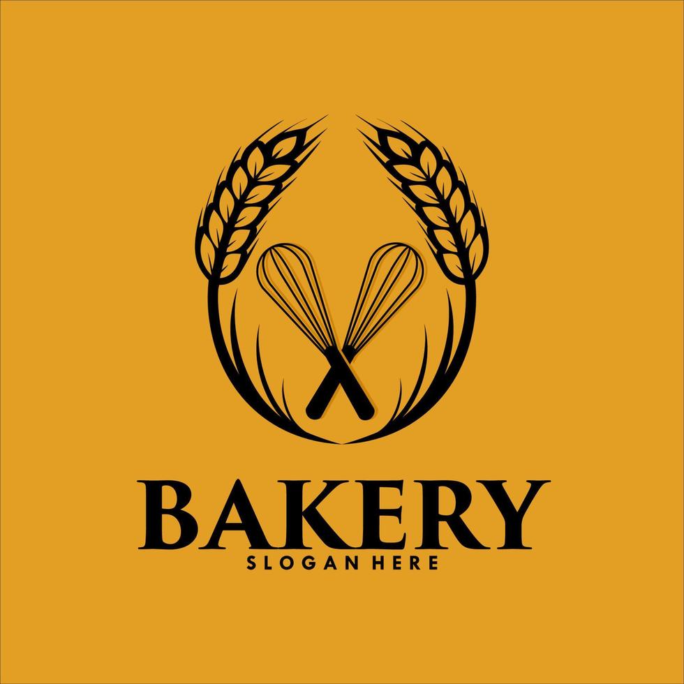 bakkerij logo ontwerp sjabloon premie vector