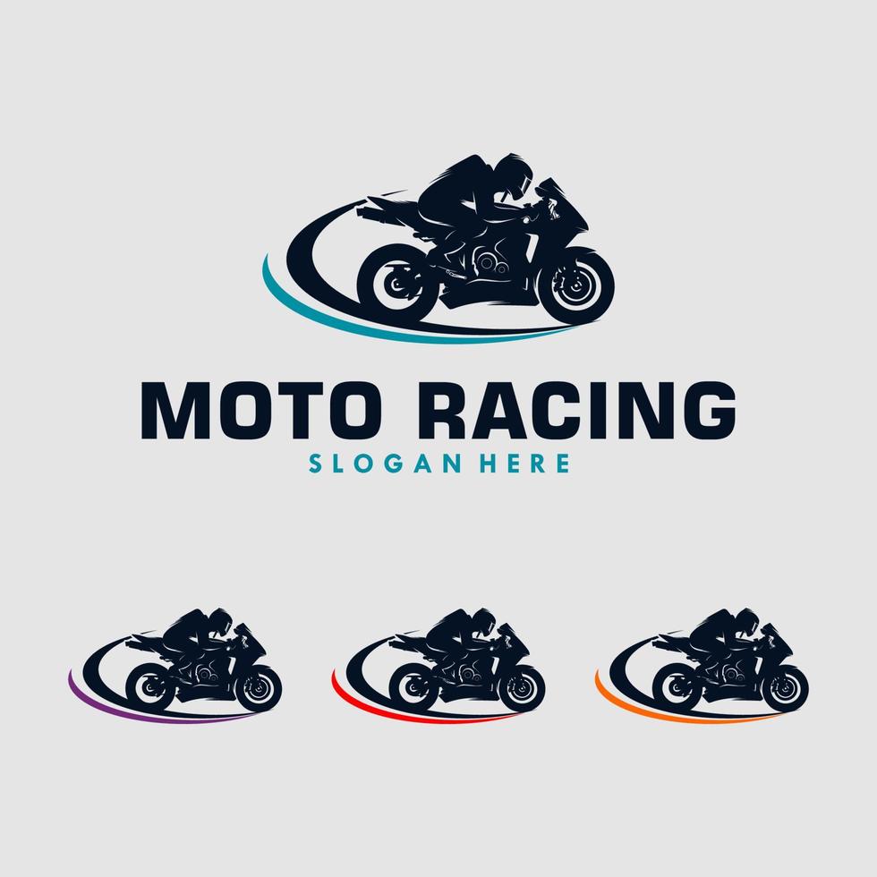 sport motorfiets illustratie logo ontwerp vector