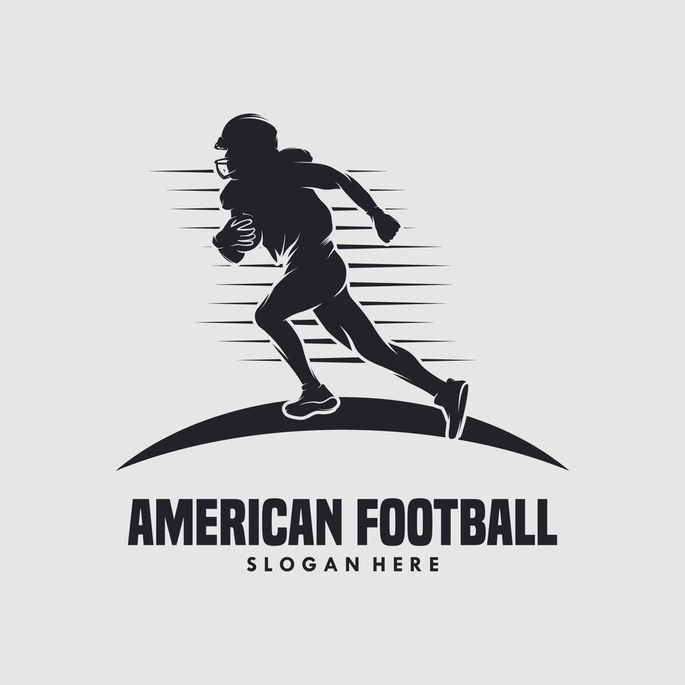 Amerikaans Amerikaans voetbal vector illustratie ontwerp sjabloon