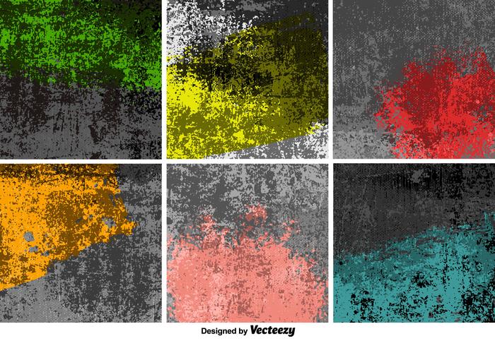 Set Van Vector Grungy Achtergronden