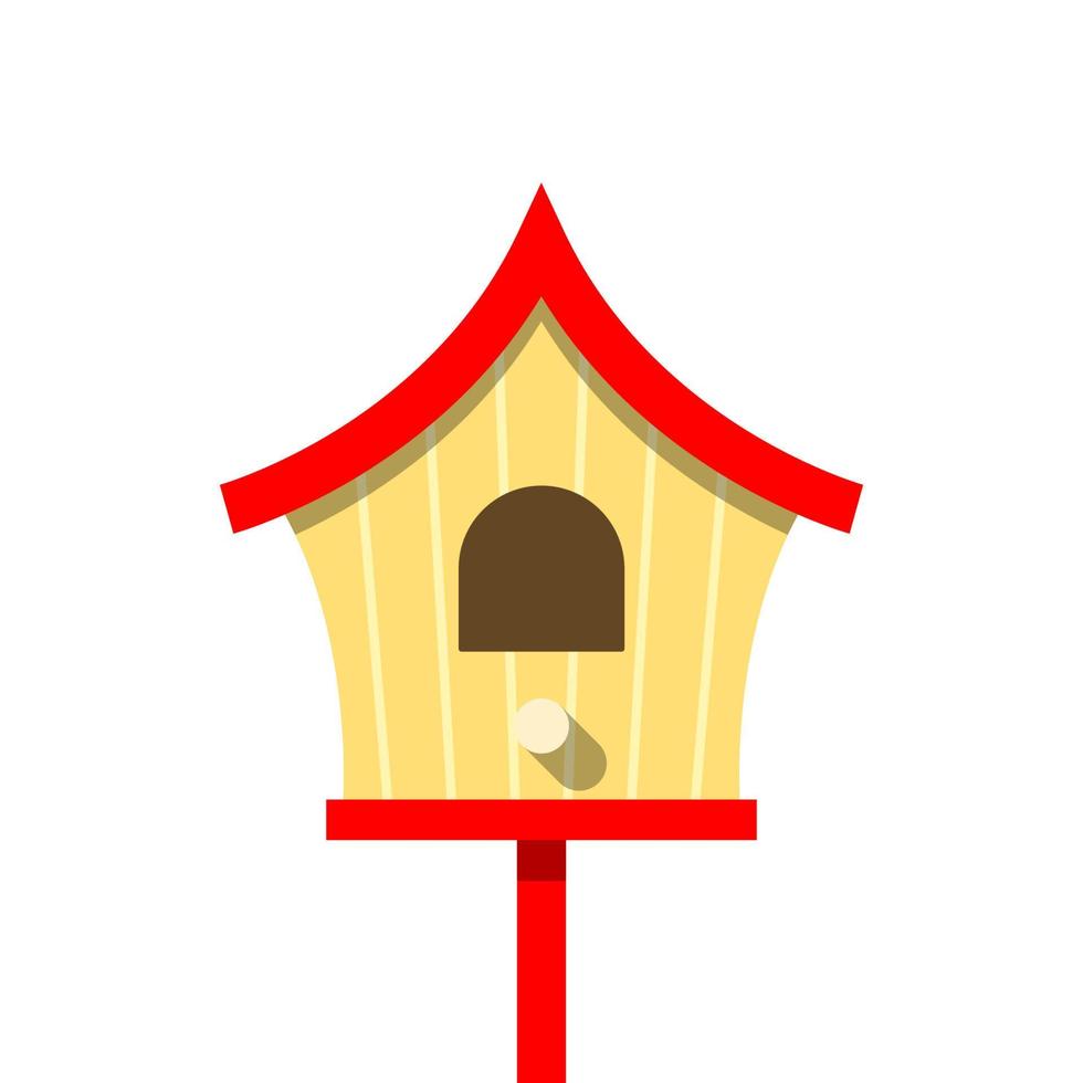 houten rood vogel huis illustratie vector