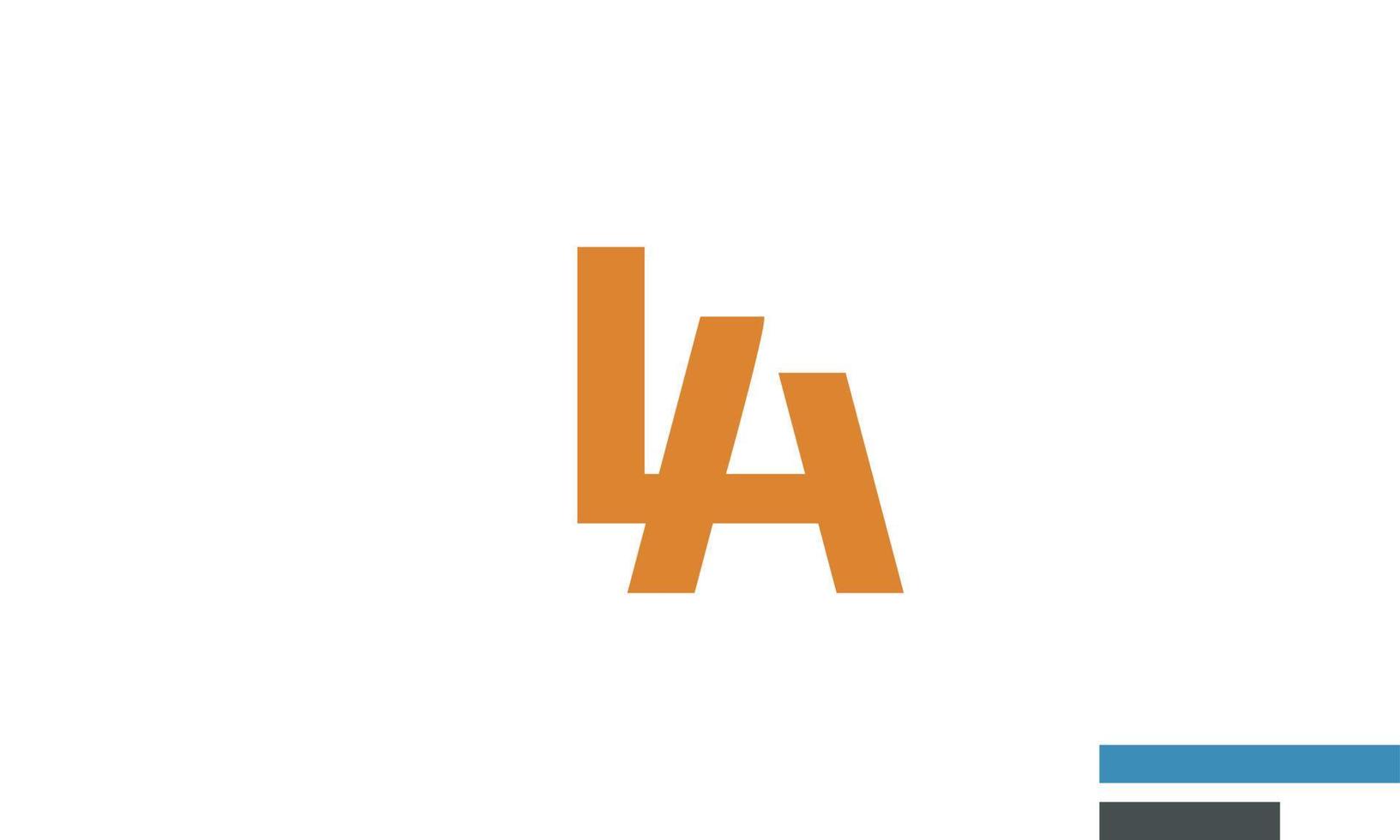 alfabet letters initialen monogram logo la, al, l en a vector